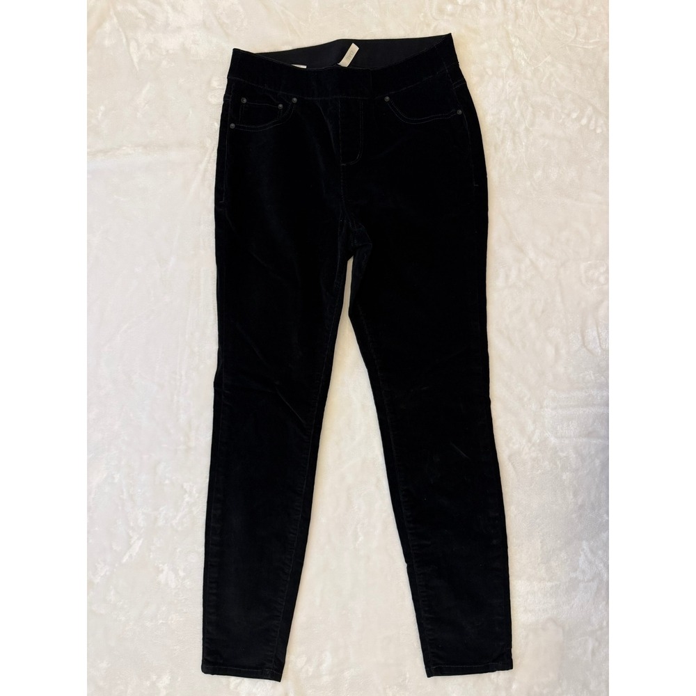 JAG Black Corduroy High Rise Skinny Pull On Pants Womens 6/28